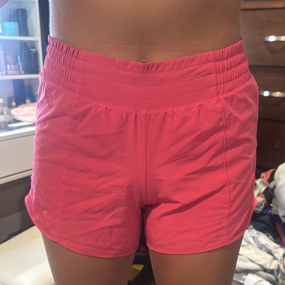 Lululemon Athletica Vibrant Pink Athletic Shorts